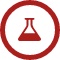 icon representing a flask