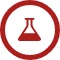 icon representing a flask