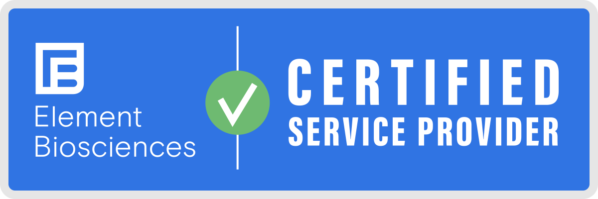 element biosciences certified service provider logo