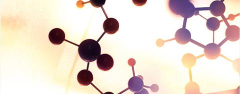 abstract image of molecules