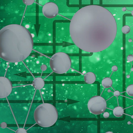 artistic representation of molecules