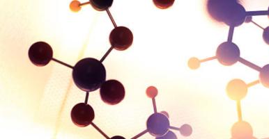 abstract image of molecules